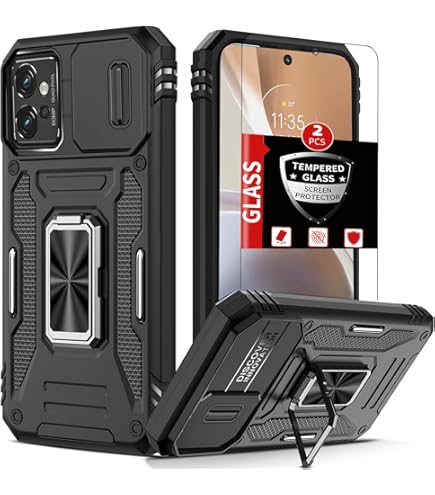 Funda Para Motorola Moto G8 Power Lite, Soporte De Anillo De Silicona Protectora De Grado Militar