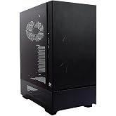 InWin ModFree Base, E-ATX, Full Tower Case, High Airflow, Support 120mm or 140mm Fans and up to 280mm AIO, Modular Design for expandability, Tempered Glass Side Panel, mesh Front Black Color