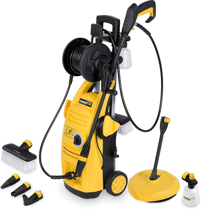 Electric Pressure Washer 2000psi 135BAR Water Power Jet Sprayer High Power Quick Release Nozzles