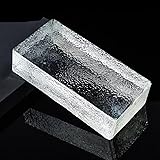 7.8 * 3.9 * 1.9in Glass Blocks，Transparent Solid