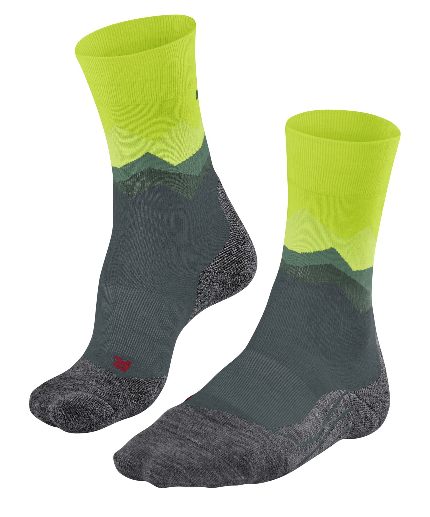 FALKE Herren Wandersocken TK2 Explore M So Wolle Funktionsmaterial antiblasen dick 1 Paar, Grau Steel Grey 3583 Crest-O, 39-41