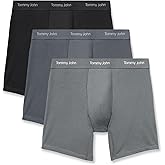Tommy John Men's Luxe Modal 6" Boxer Brief Underwear 3-Pack