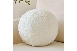 Ball Pillow, Decorative Round Pillow for Couch n, Circle Throw Pillows, Perfect Ball Pillows for Couch, Stylish Decorative Pi
