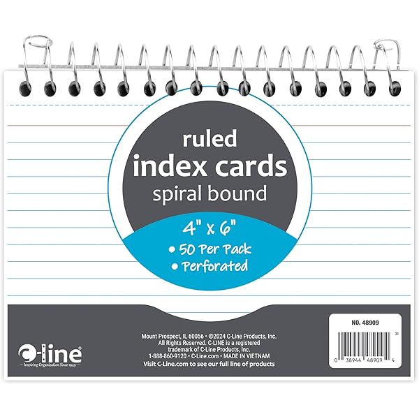 Staples™ 4 X 6 Index Cards, Lined, White, 50 Cards/Pack, 3 - View #13