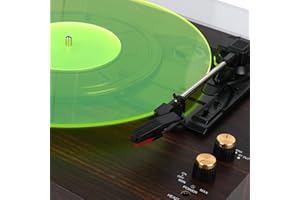 MUSFUNNY Acrylic Turntable Mat Record Slipmat: 12 Inch Platter Vinyl Slip Mats Record Player Accessories for Anti Static, Enhanced Sound Quality, Reduce Noise (Green)