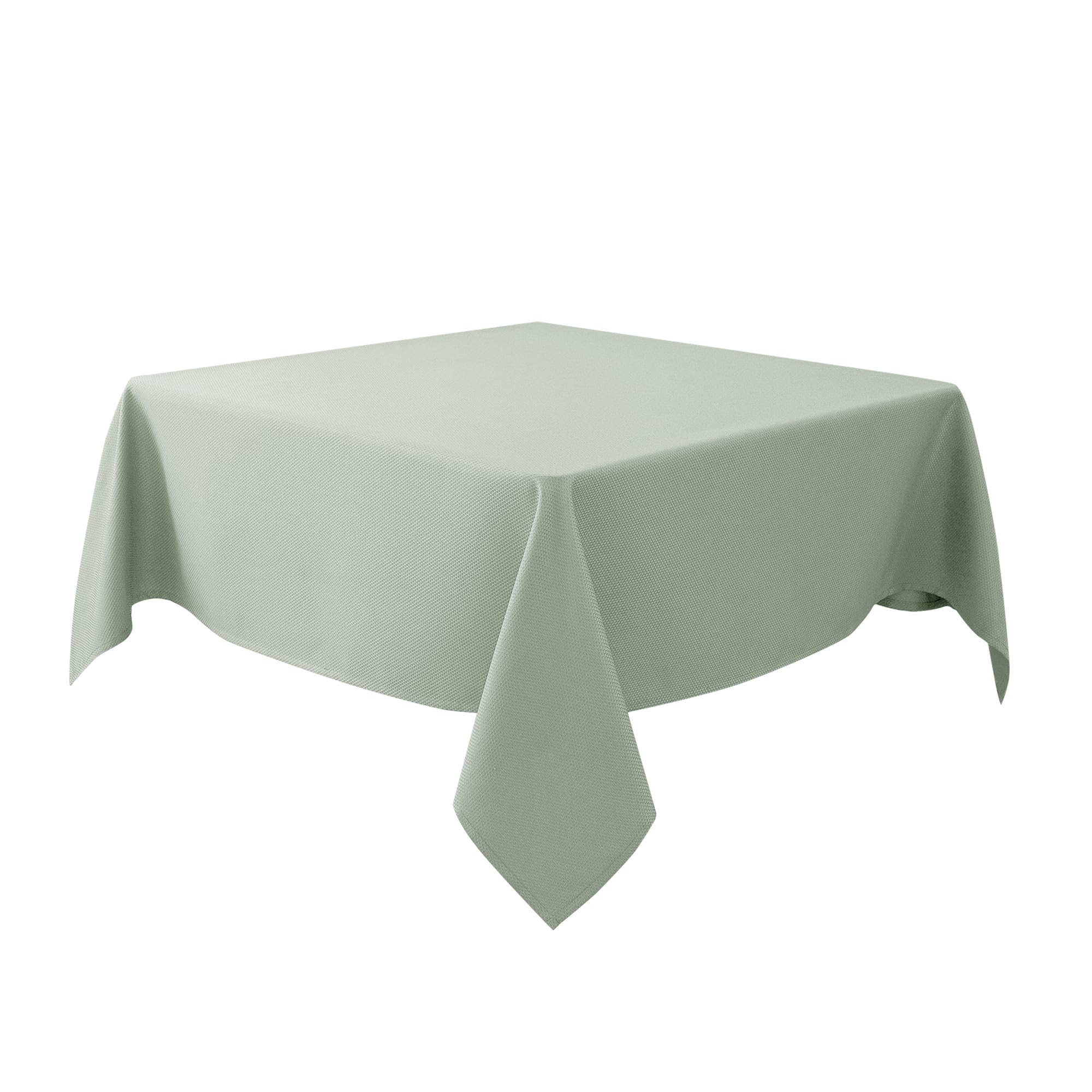 Photo 1 of Biscaynebay Square Tablecloth 70x70 Inch-Sage Card Fabric Table Cover-Small Folding Table Cloths Linen Water Resistant Washable for Kitchen Dining Picnic Patio Outdoor Party Restaurant Tables
