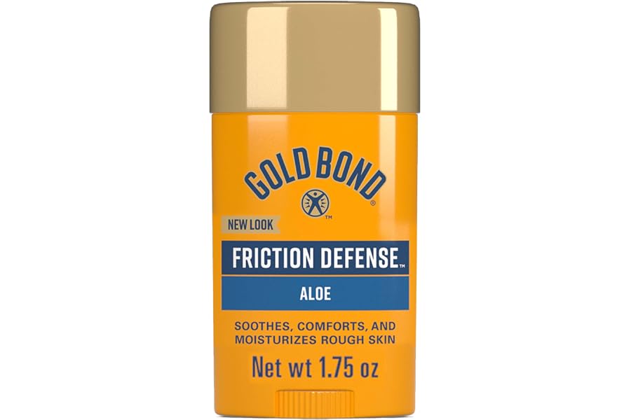 Gold Bond Friction Defense Stick, Anti Chafing Stick with Aloe to Soothe, Comfort & Moisturize Chafed Skin, 1.75 oz.