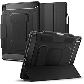 Spigen for iPad Air 13 Inch Case M4 (2026), iPad Air 13 Inch Case M3/M2 (2025/2024), Rugged Armor Pro Protective Tri-Fold Cover with Pencil Holder, Black