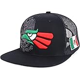 Trendy Apparel Shop XXL Hecho En Mexico Eagle 3D Embroidered Flatbill Snapback Mesh Cap