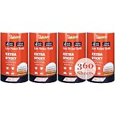 4 inch Lint Roller Refills Only for Scotch Brite, Everyday Clean Lint Roller Refills 4 Pack, Pet Hair Pickup Extra Sticky 90 Sheets per Refill, 360 Adhesive Sheets Total (1 3/4 inch Inside Diameter)
