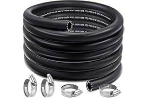 Boltigen 5/8inch Heater Hose, 20 Feet Coolant Radiator Line for Water, Antifreeze and Fuel Systems, SAE J20R3 D2, 100PSI Working Pressure (5/8''-20FT)