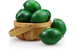 12 Pcs 2.9" X 2" Artificial Green Lemons, Fake Lemons for Home Decoration, Lifelike Normal Size Lemons Simulation Lemons for 