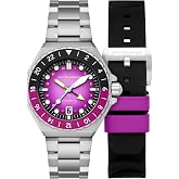 Spinnaker Dumas Men's Automatic GMT Dive Watch &ndash; Seiko NH34 Movement, 44mm Stainless Steel Case, Water Resistant 300m, Stainless Steel Bracelet, SP-5119