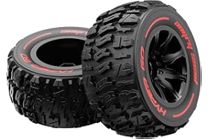 HYPER GO 14300E1 1/14 Scale RC Car Accessories Wheels, Spare Parts RC Vehicle Wheels & Tire Sets for H14BM & 14210 (Pair)