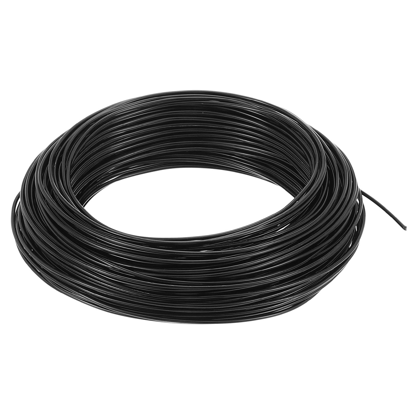 PATIKIL 1.5mm Bonsai Training Wire, 1 Roll Floral Wire Stems Anodized Aluminum Tree Wire 95 Feet Total for Gardening Branch Fixing, Black