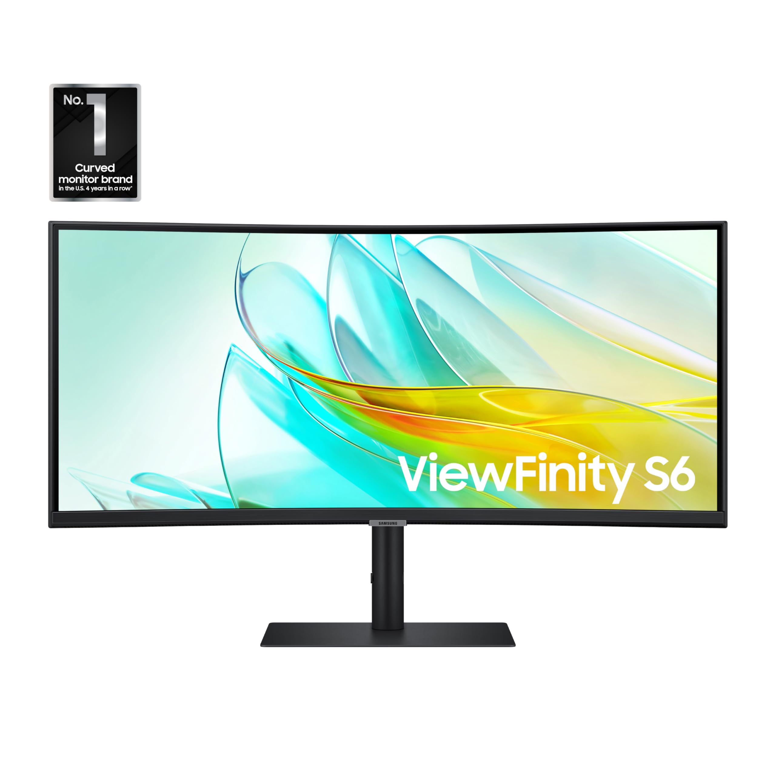 Samsung 34” ViewFinity S65UC, Ultra-WQHD, 100Hz, AMD FreeSync™ HDR10, KVM Switch Built in Speakers with USB-C Curved Monitor, LS34C654UANXGO, 2025