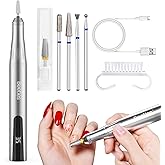 Beetles Electric Cordless Nail Drill, 35 Adjustable Speeds Portable Nail File for Acrylic Gel Nails Professional Efile Nails Drill Kit with Bits Dust Brush Manicure Pedicure Tools for Home Salon Use