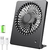 TriPole 2000mAh Portable USB Desk Fan, 5-16H Battery, Ultra Quiet