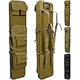 32"/37"/46" Rifle Bag, Black/Khaki/Green Tactical Long Rifle Backpack, Portable Shotgun Case for Firearm Storage and Transportation, Suitable for Outdoor Hunting Shooting