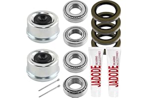 JADODE Trailer Wheel Bearing Kit,25580 14125A Bearings,21333TB/10-10 & 22333TB/10-36 Seal for 5200 6000 7000 lbs Trailer Axles, Trailer Bearings Kits