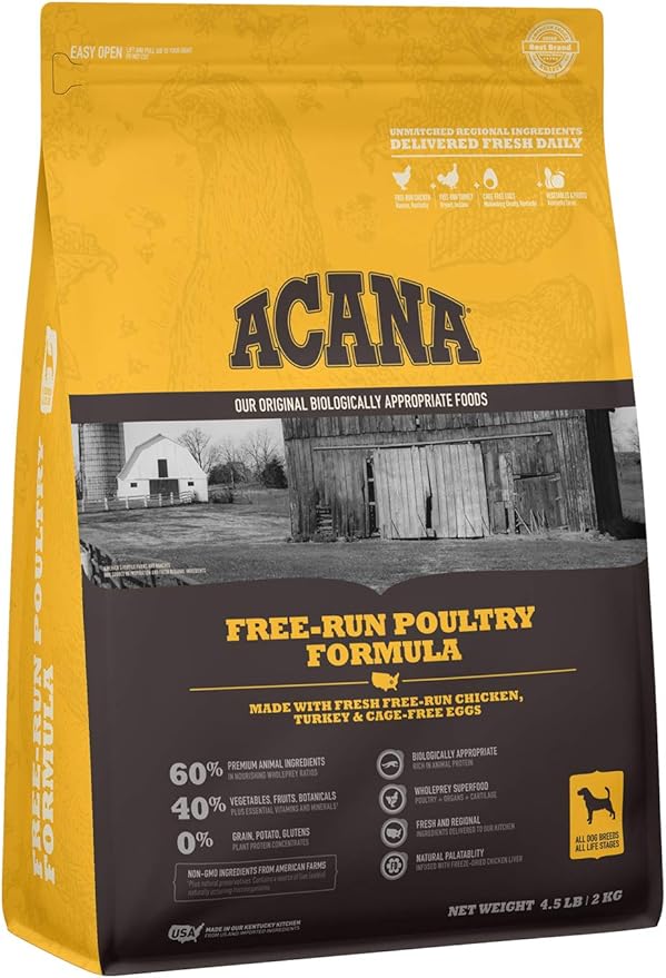 acana ingredient list