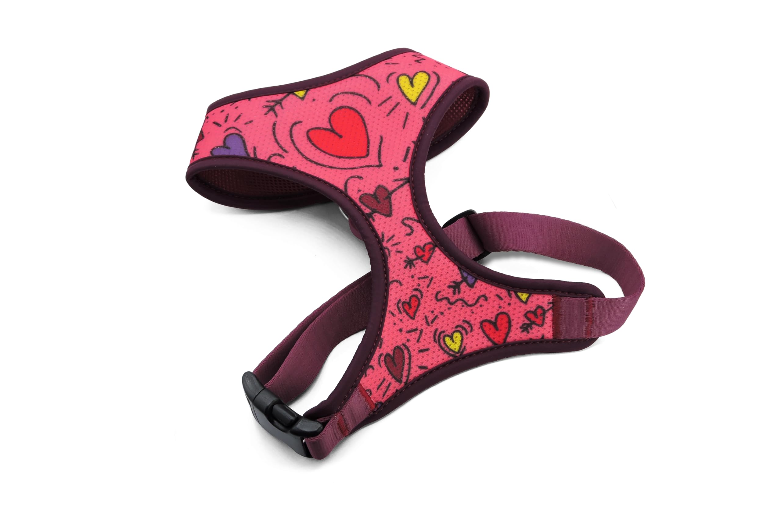 MORSO® Breathable Air Mesh Harness for Small Dogs, Pink, Size S
