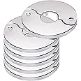 Floor and Ceiling Plate Cover Split Flange Replacement and Repair Kit, Fits 3/4 Inch IPS Galvanized Pipe or 1 Inch Copper Pipe, Chrome Finish (Pack of 6)