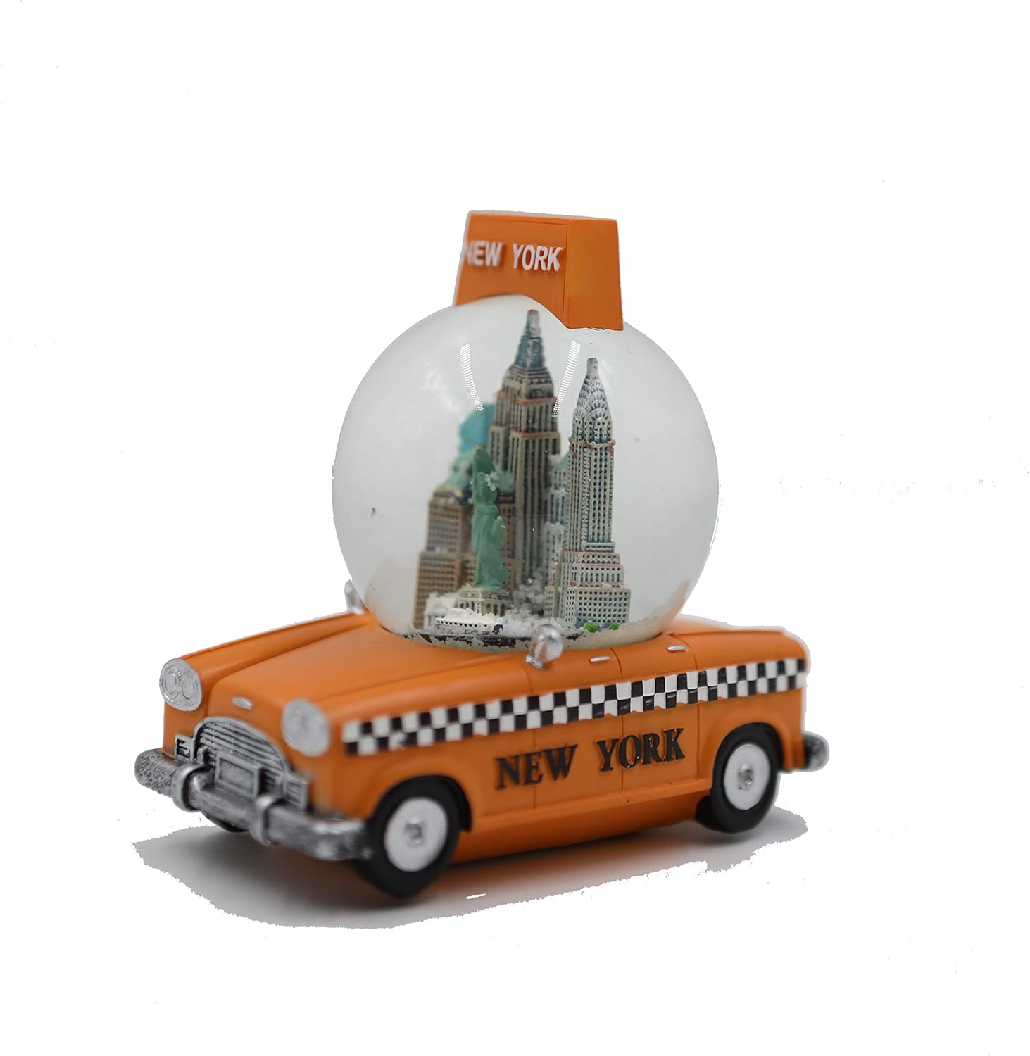 Snow Globes - ZIZO New York City Taxi Yellow Cap Snow Globe for Women, Men and Kids Christmas Snowglobe 5 inches