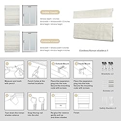 MoDanCeQ Blackout Light Filtering Cordless Top Down