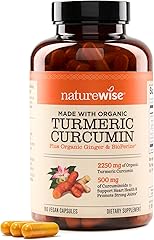 NatureWise Curcumin Turmeric 2250mg | 95% Curcuminoids & BioPerine Black Pepper Extract | Advanced Absorption for Joint Suppo