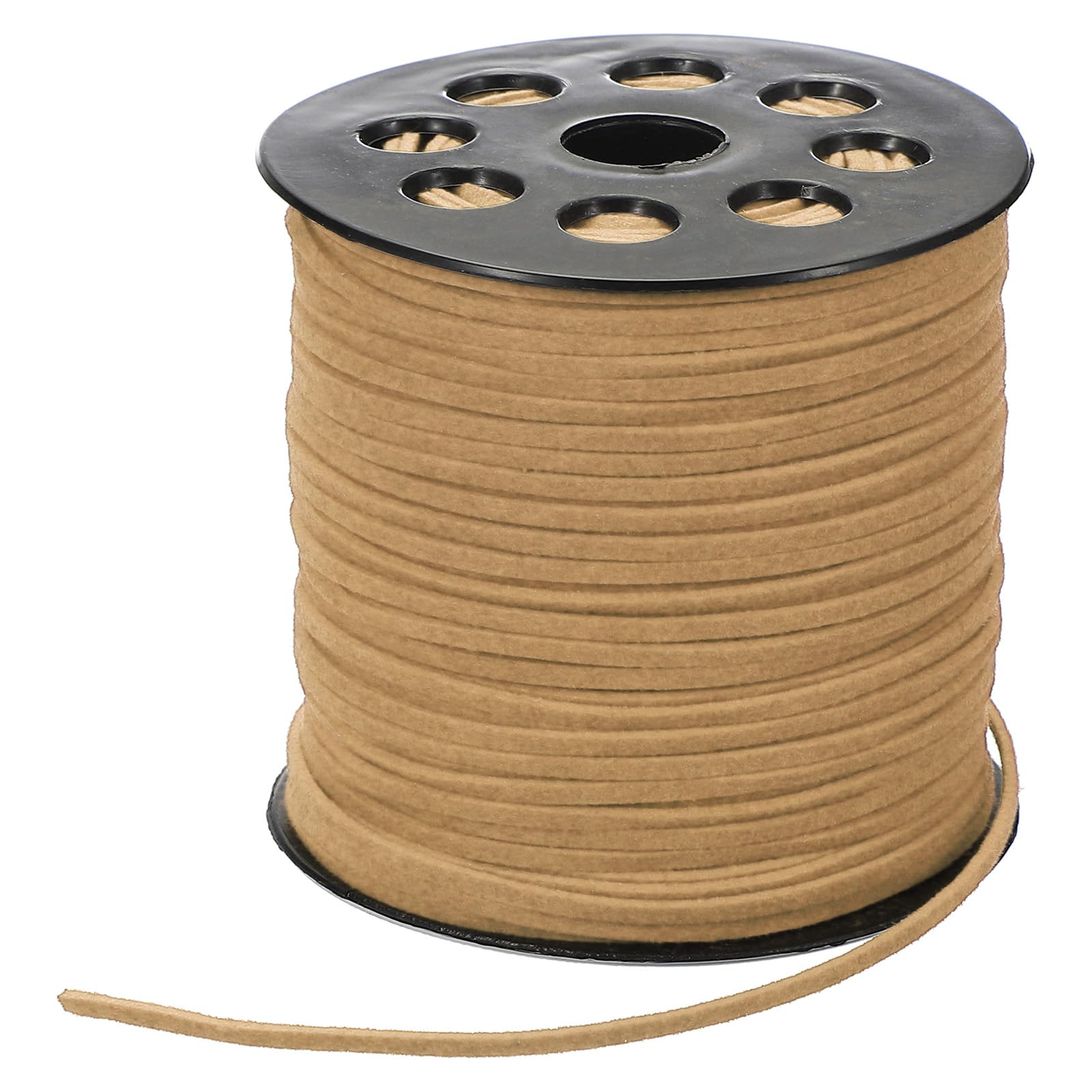 PATIKIL 100 Yards x 2.6mm Faux Suede Leather Cord, Leather Lace String for Bracelet Necklace Beading Making DIY Crafts, Khaki