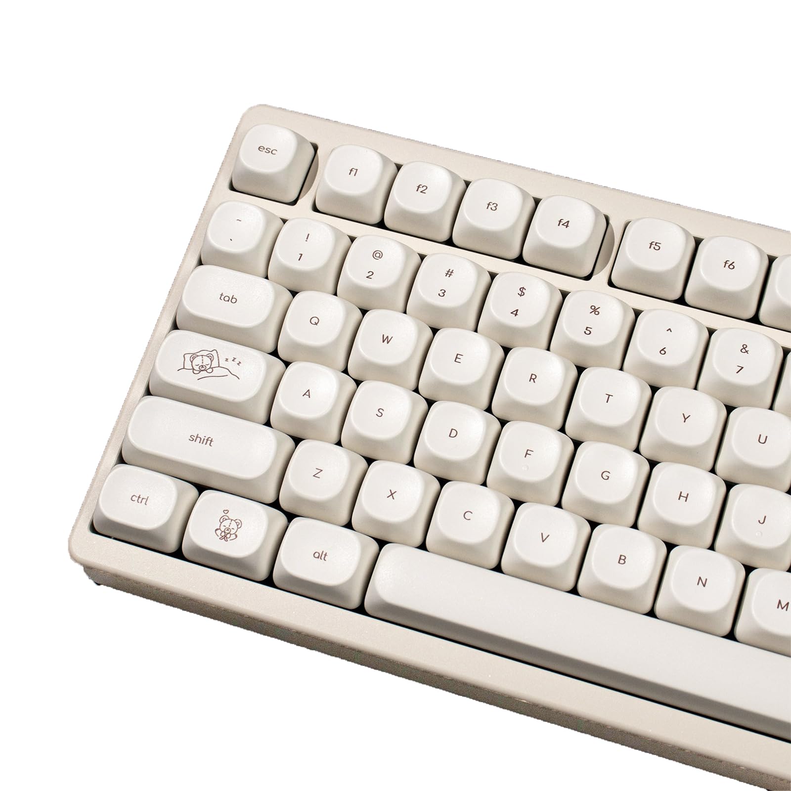 MOA Profile Cute Bear Keycaps, 124keys PBT Keycaps