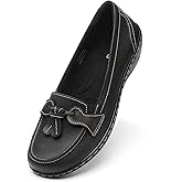 Artisure Women's Classic Comfort Leather Loafers Casual Slip-Ons Stylish Tassel Dress Shoes Cute Work Office Flats Everyday Walking Shoes