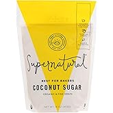 Organic Coconut Sugar by Supernatural - Fine Grain Honey-Like Sweetener, Low Glycemic, Gluten-Free & Vegan, Paleo & Kosher Ce