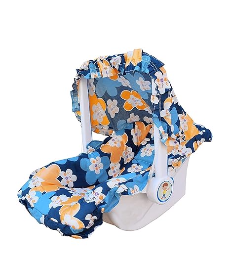 Ampereus Multipurpose (9 in 1) Baby Carry Cot with Mosquito Net (Blue)