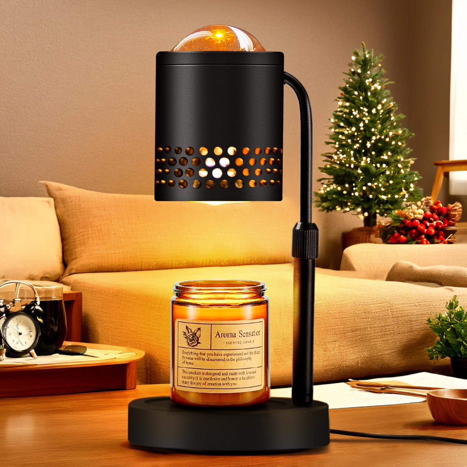 Photo 1 of (PARTS) Electric Candle Warmer Lamp with Timer: Dimmable Candles Light with 2 Bulbs for Home Decor - Scented Wax Melt Warmers (Pink)