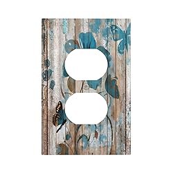 Thsanju Vintage Rustic Farmhouse Wood Plank Teal