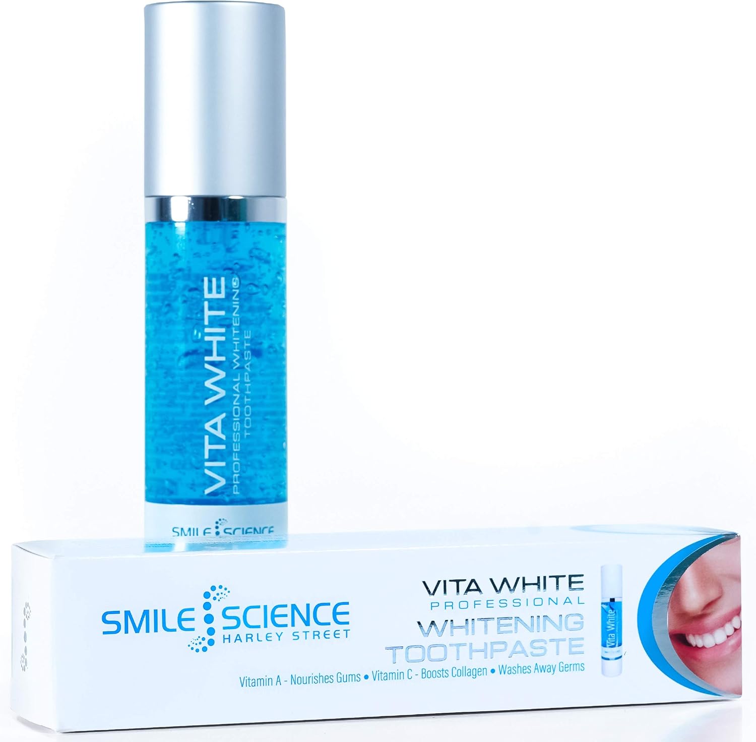 Smile Science Harley Street, Professional Vita-White Teeth Whitening Toothpaste, Stain Removal Toothpaste, 100% Enamel Safe - Image 3