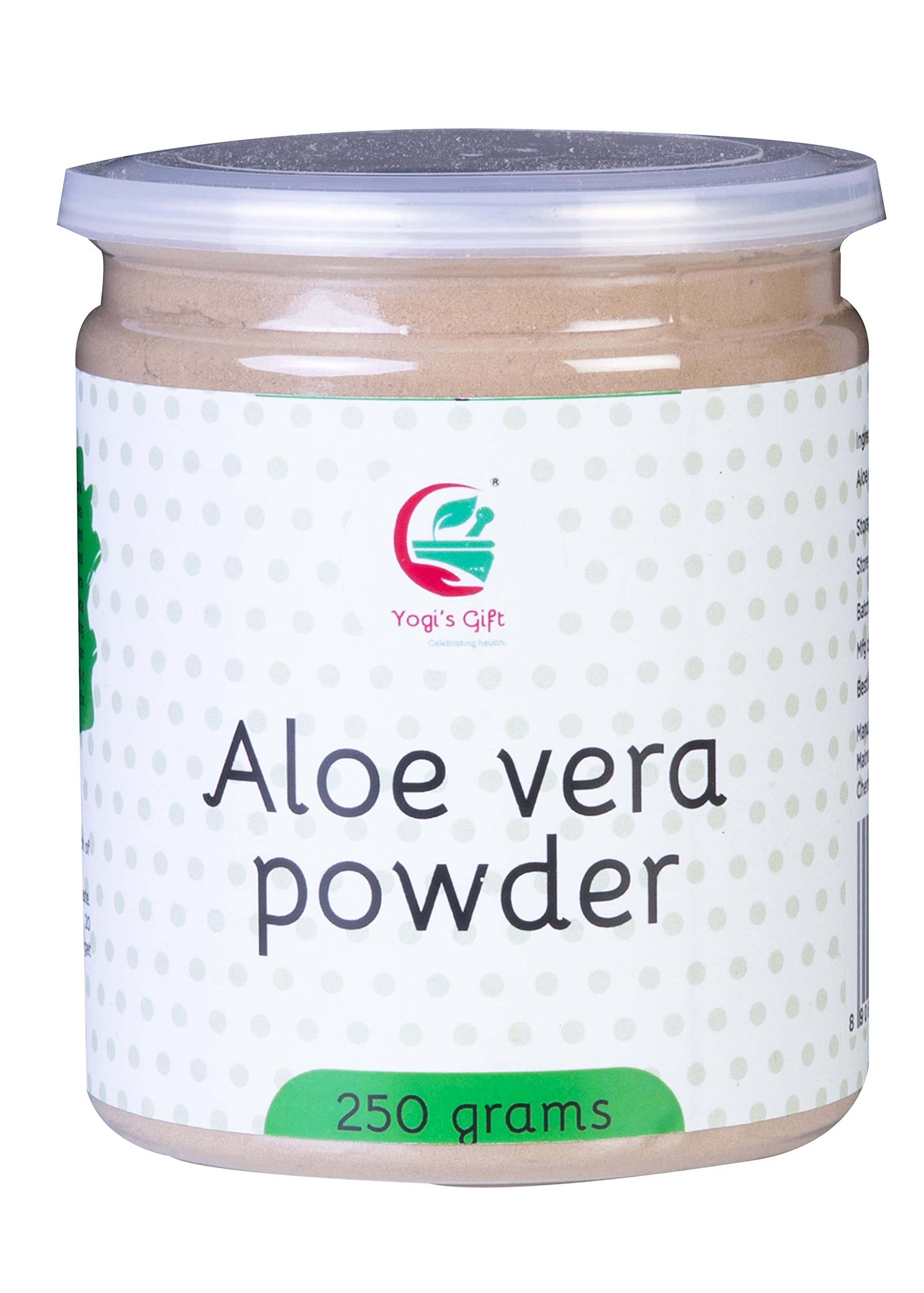 Aloe Vera Powder 250g | 100% Pure & Natural | Aloe barbadensis | Facial Mask for Skin | Best Hair Mask Ingredient | By Yogi’s Gift®