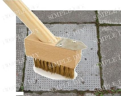 2 In 1 Weed Brush Patio Wire Broom Weed Moss Removal Tool Long