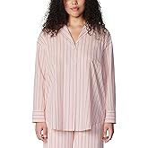 florence by mills womens Morning Bliss Poplin Long-sleeve Button-down Sleep Shirt