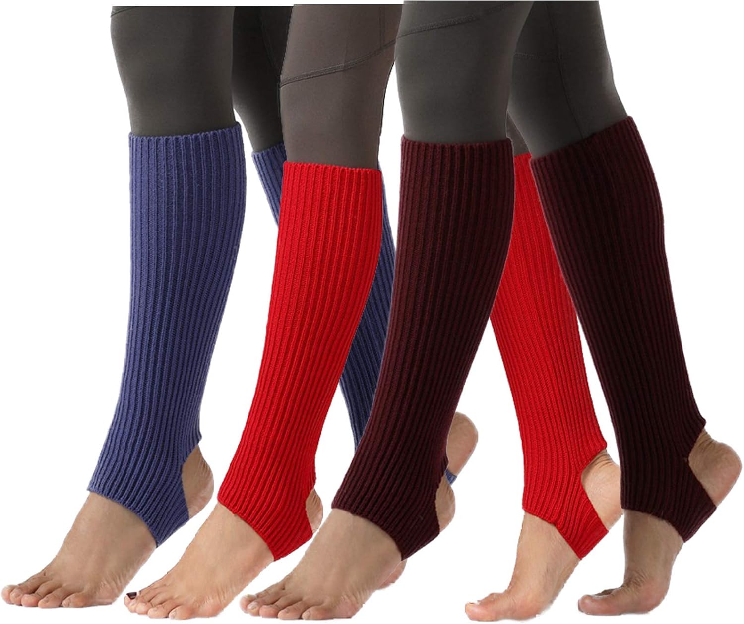 Pack de 3 calentadores de piernas para mujer, protectores para bailar