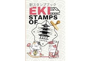Gotta stamp 'em all: 4" x 6" Japan Travel stamp book for Collecting Eki Stamps at Train Stations, theme parks, Shrines and Ot