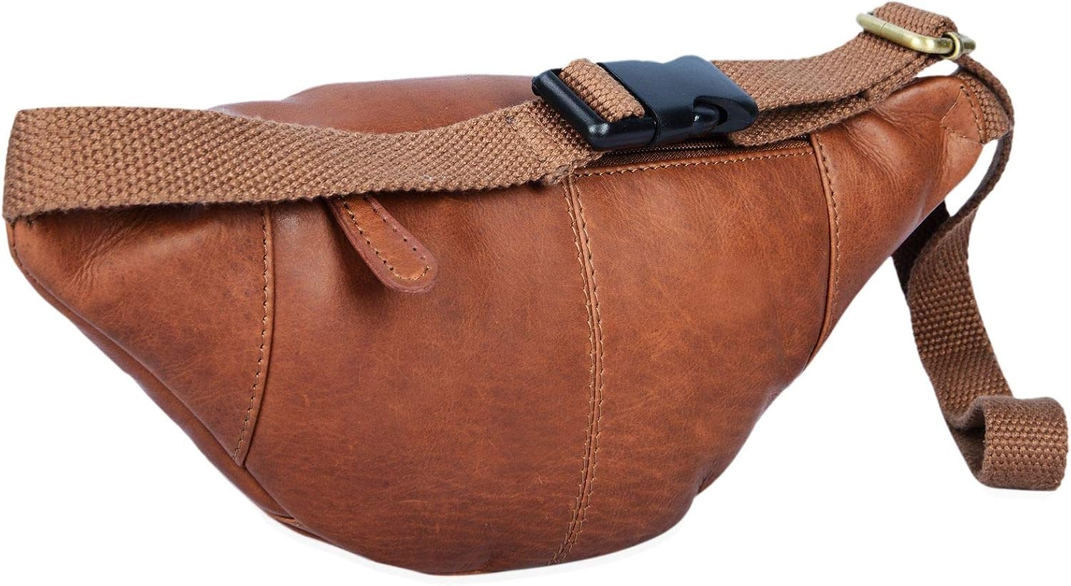 STILORD 'Eliah' Leather Waist Bag Vintage, Cognac-brown - Image 5