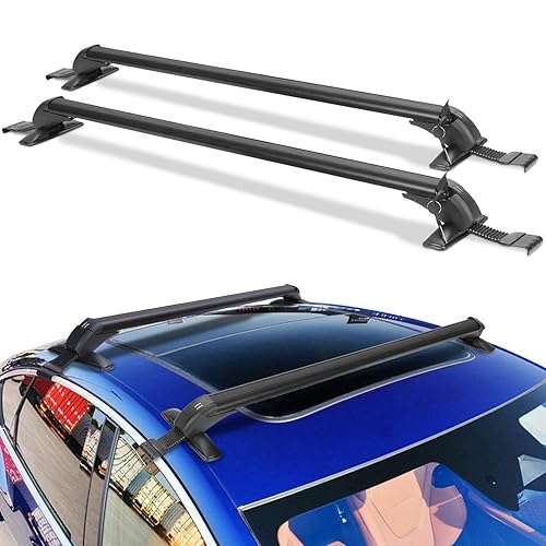 Universal Roof Rack Cross Bars, 48'' Adjustable Aluminum Lockable