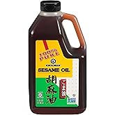 Kikkoman – No Preservatives Added Non-GMO Toasted Sesame Oil, Perfect for Grilling, Baking & All-Purpose Seasoning for Cooking - 1.25 Quarts