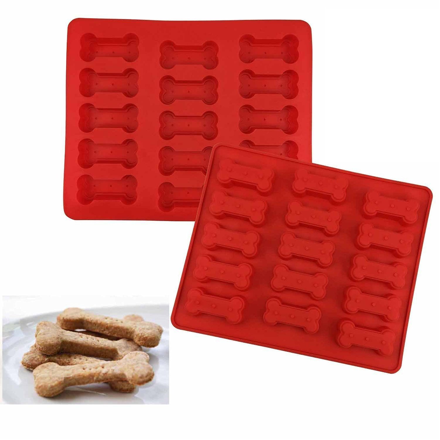 Bone Silicone Dog Treat Mold Cake Candy Cookie Biscuit Pan Maker Tray
