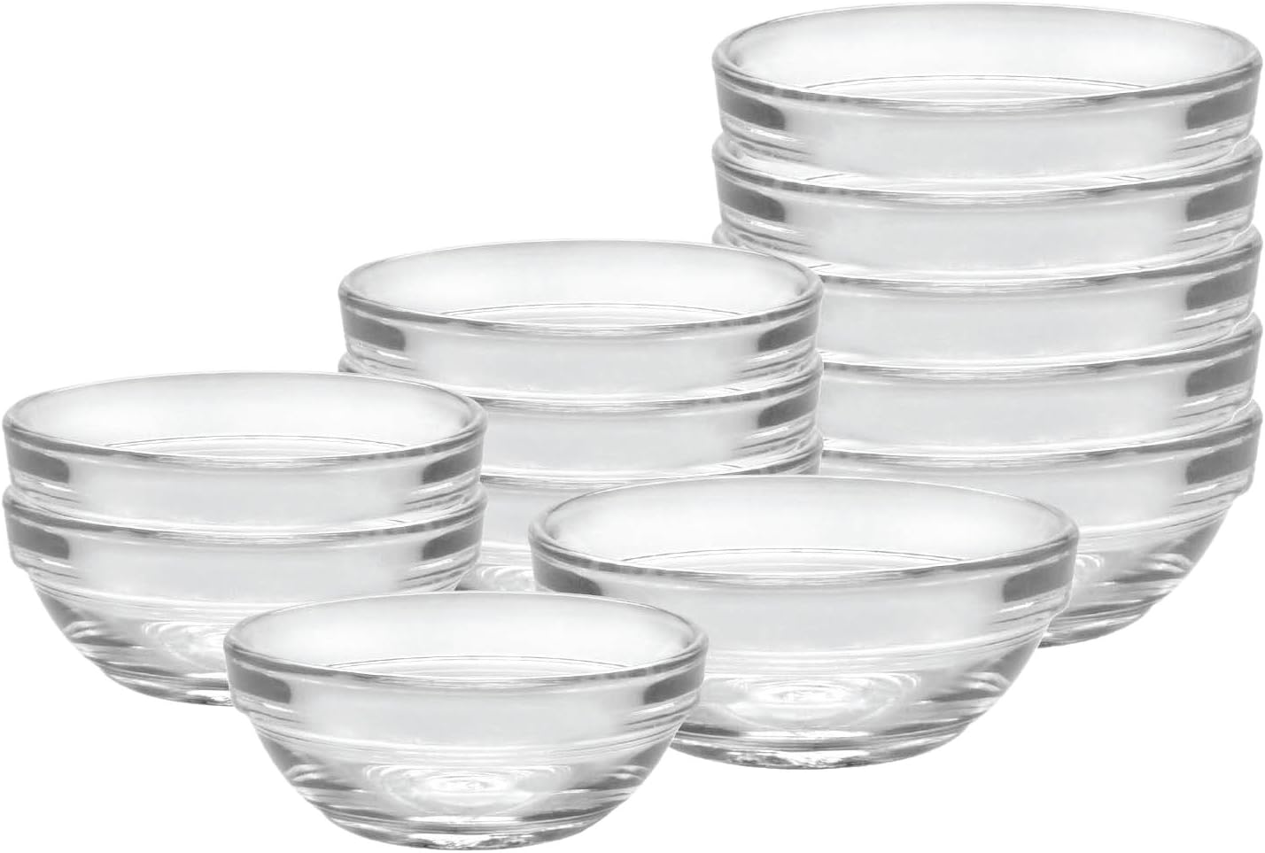 Mixing Bowls Duralex 12 Piece Bowl Set of Six Clear Home