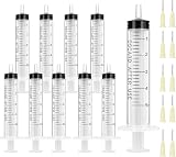 OFFCUP 5ml Plastic Syringes Set with Blunt Needle 10 pcs Reusable