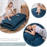 MAXYOYO Japanese Floor Futon Mattress Double Bluestone Tatami Foldable view 4